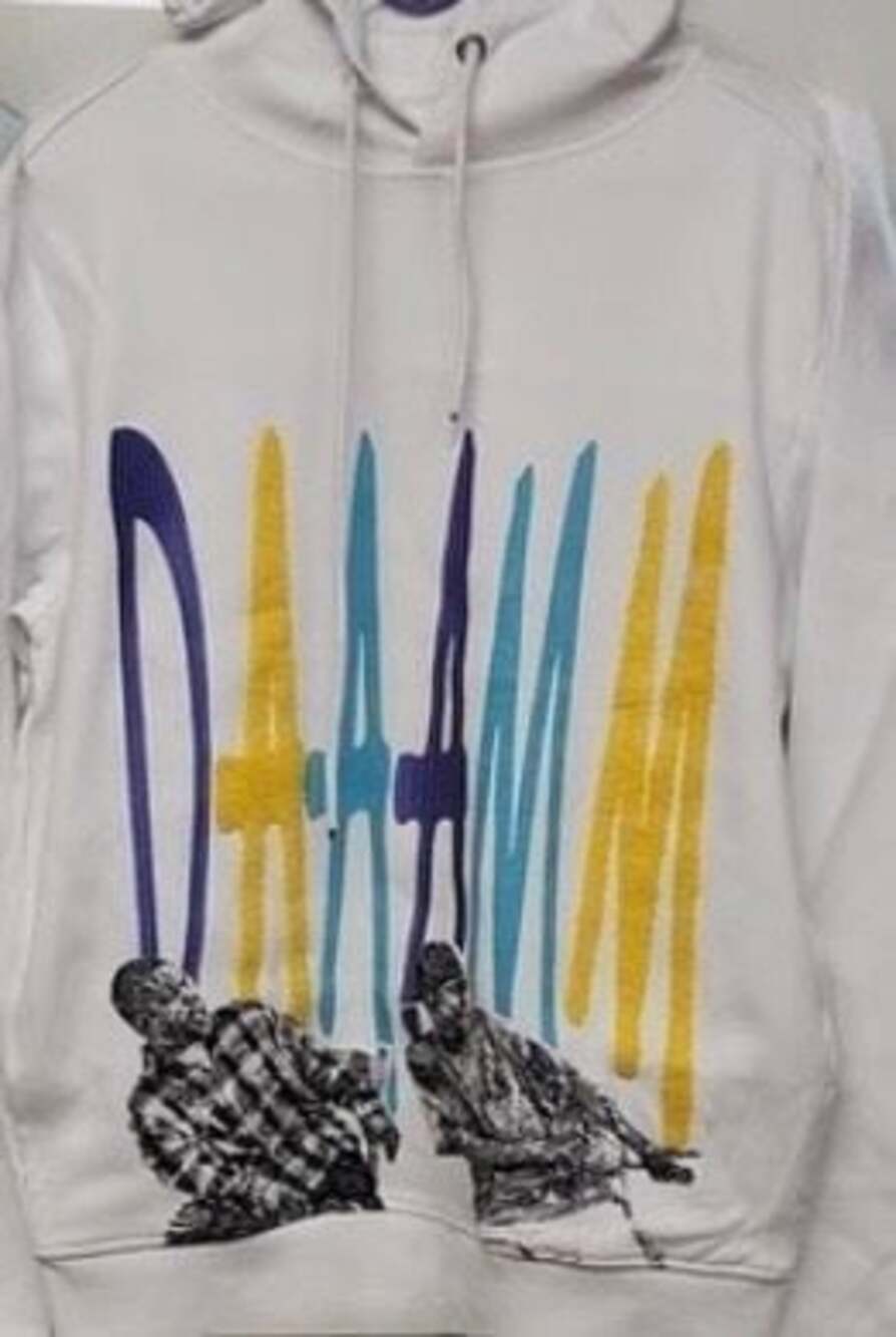 Bricks & Butter White Graphic Logo Chenille Embroidery “Damn, Friday, the movie”